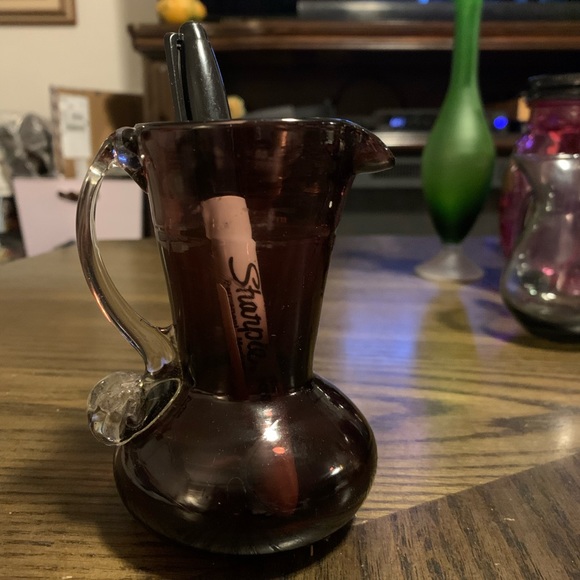 Gorgeous, Hand-Blown, Amethyst Glass Pitcher/ Creamer - Picture 5 of 7